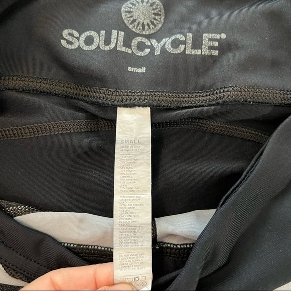 SoulCycle Cropped Leggings with Logo on Leg S athletic biking cycling - Picture 8 of 12